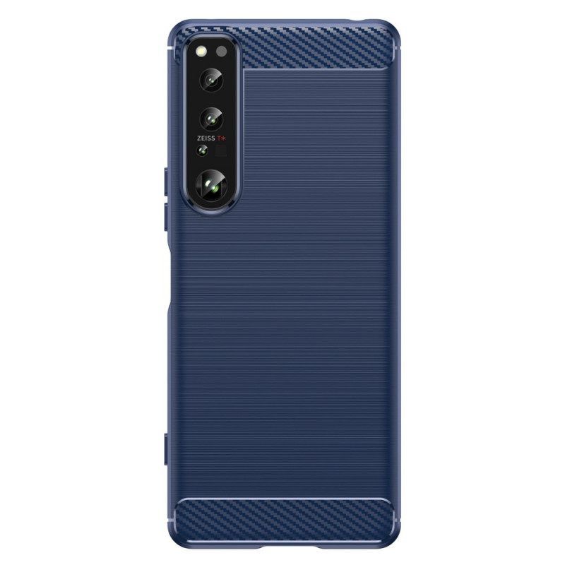 Θήκη Sony Xperia 1 IV Βουρτσισμένο Ανθρακόνημα